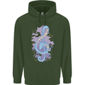 Musical Keyboard Dragon Childrens Kids Hoodie Forest Green