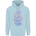 Musical Keyboard Dragon Childrens Kids Hoodie Light Blue