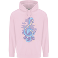 Musical Keyboard Dragon Childrens Kids Hoodie Light Pink