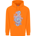 Musical Keyboard Dragon Childrens Kids Hoodie Orange