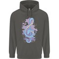 Musical Keyboard Dragon Childrens Kids Hoodie Storm Grey