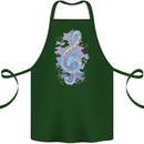 Musical Keyboard Dragon Cotton Apron 100% Organic Forest Green