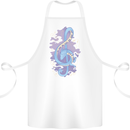 Musical Keyboard Dragon Cotton Apron 100% Organic White