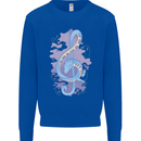 Musical Keyboard Dragon Kids Sweatshirt Jumper Royal Blue