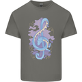 Musical Keyboard Dragon Kids T-Shirt Childrens Charcoal