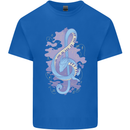 Musical Keyboard Dragon Kids T-Shirt Childrens Royal Blue