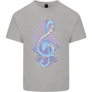 Musical Keyboard Dragon Kids T-Shirt Childrens Sports Grey