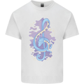 Musical Keyboard Dragon Kids T-Shirt Childrens White