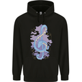 Musical Keyboard Dragon Mens 80% Cotton Hoodie Black