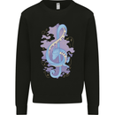 Musical Keyboard Dragon Mens Sweatshirt Jumper Black