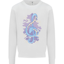 Musical Keyboard Dragon Mens Sweatshirt Jumper White