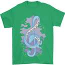Musical Keyboard Dragon Mens T-Shirt Cotton Gildan Irish Green