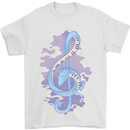 Musical Keyboard Dragon Mens T-Shirt Cotton Gildan White