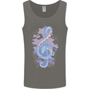 Musical Keyboard Dragon Mens Vest Tank Top Charcoal