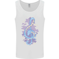 Musical Keyboard Dragon Mens Vest Tank Top White