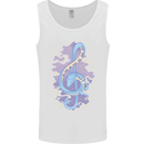 Musical Keyboard Dragon Mens Vest Tank Top White