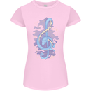 Musical Keyboard Dragon Womens Petite Cut T-Shirt Light Pink