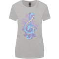 Musical Keyboard Dragon Womens Wider Cut T-Shirt Sports Grey
