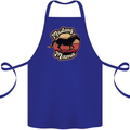 Mustang Mama Equestrian Horse Cotton Apron 100% Organic Royal Blue