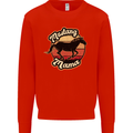 Mustang Mama Equestrian Horse Kids Sweatshirt Jumper Bright Red