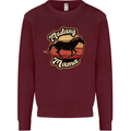 Mustang Mama Equestrian Horse Kids Sweatshirt Jumper Maroon