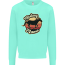 Mustang Mama Equestrian Horse Kids Sweatshirt Jumper Peppermint
