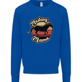 Mustang Mama Equestrian Horse Kids Sweatshirt Jumper Royal Blue