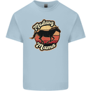 Mustang Mama Equestrian Horse Kids T-Shirt Childrens Light Blue