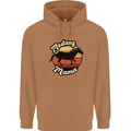 Mustang Mama Equestrian Horse Mens 80% Cotton Hoodie Caramel Latte