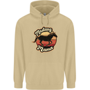 Mustang Mama Equestrian Horse Mens 80% Cotton Hoodie Sand
