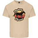 Mustang Mama Equestrian Horse Mens Cotton T-Shirt Tee Top Sand