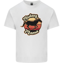 Mustang Mama Equestrian Horse Mens Cotton T-Shirt Tee Top White