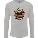 Mustang Mama Equestrian Horse Mens Long Sleeve T-Shirt Sports Grey