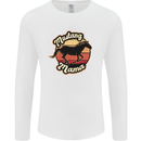Mustang Mama Equestrian Horse Mens Long Sleeve T-Shirt White