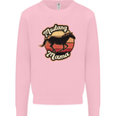 Mustang Mama Equestrian Horse Mens Sweatshirt Jumper Light Pink