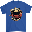 Mustang Mama Equestrian Horse Mens T-Shirt 100% Cotton Royal Blue