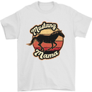 Mustang Mama Equestrian Horse Mens T-Shirt 100% Cotton White