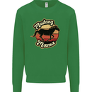 Mustang Mama Equestrian Horse Mothers Day Kids Sweatshirt Jumper Irish Green