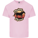 Mustang Mama Equestrian Horse Mothers Day Kids T-Shirt Childrens Light Pink