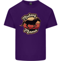 Mustang Mama Equestrian Horse Mothers Day Mens Cotton T-Shirt Tee Top Purple