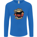 Mustang Mama Equestrian Horse Mothers Day Mens Long Sleeve T-Shirt Royal Blue