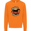 Mustang Mama Equestrian Horse Mothers Day Mens Sweatshirt Jumper Orange