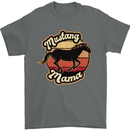 Mustang Mama Equestrian Horse Mothers Day Mens T-Shirt 100% Cotton Charcoal