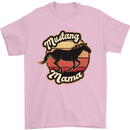 Mustang Mama Equestrian Horse Mothers Day Mens T-Shirt 100% Cotton Light Pink