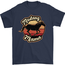 Mustang Mama Equestrian Horse Mothers Day Mens T-Shirt 100% Cotton Navy Blue