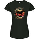 Mustang Mama Equestrian Horse Mothers Day Womens Petite Cut T-Shirt Black