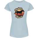 Mustang Mama Equestrian Horse Mothers Day Womens Petite Cut T-Shirt Light Blue