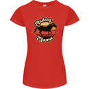 Mustang Mama Equestrian Horse Mothers Day Womens Petite Cut T-Shirt Red