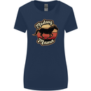Mustang Mama Equestrian Horse Mothers Day Womens Wider Cut T-Shirt Navy Blue