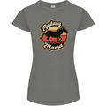 Mustang Mama Equestrian Horse Womens Petite Cut T-Shirt Charcoal